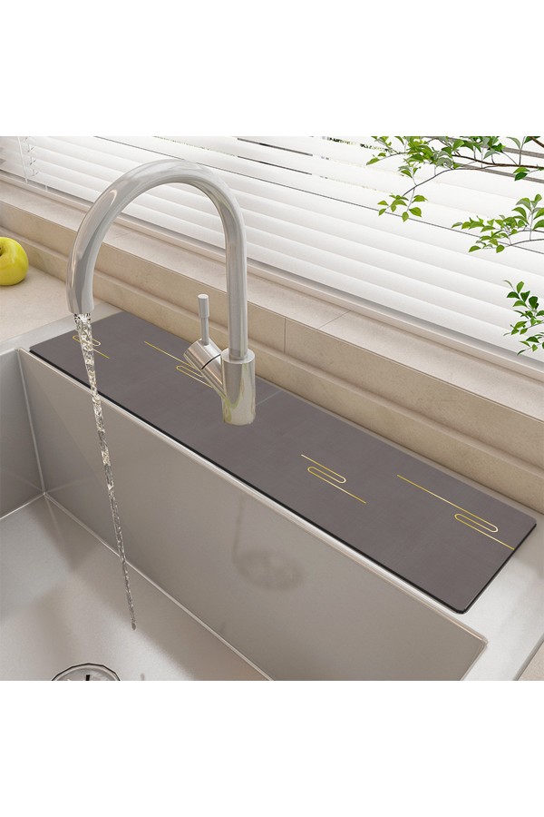 Else Su Tutucu Musluk Matı Banyo Mutfak Organizer Lavabo Matı Bulaşık Süngeri Matı Ds06