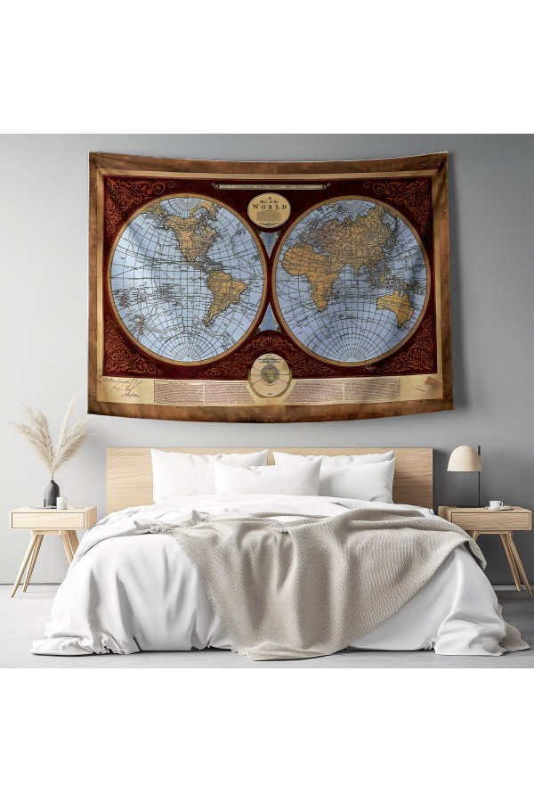 Gustav Klimt Kiss Öpücük Desenli Duvar Örtüsü Duvar Halısı Tapestry