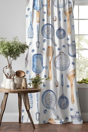 Mutfak Malzemeleri Desenli Djital Baskılı Yemek Odası Mutfak Fon Perde 140x260cm Mutfak Malzemeleri Desenli Djital Baskılı Yemek Odası Mutfak Fon Perde 140x260cm