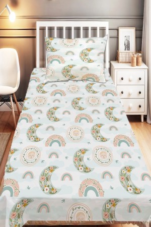 Boho Gökkuşağı Desenli Kız Çocuk Tek Kişilik Dekoratif Yatak Örtüsü Yastık Kılıflı Boho Gökkuşağı Desenli Kız Çocuk Tek Kişilik Dekoratif Yatak Örtüsü Yastık Kılıflı
