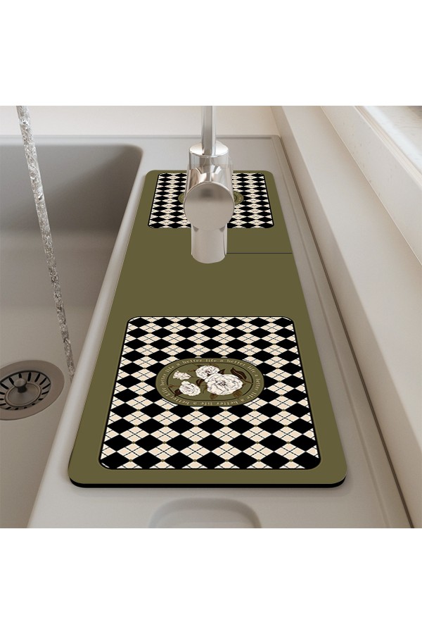 Else Su Tutucu Musluk Matı Banyo Mutfak Organizer Lavabo Matı Bulaşık Süngeri Matı Ds02 Else Su Tutucu Musluk Matı Banyo Mutfak Organizer Lavabo Matı Bulaşık Süngeri Matı Ds02
