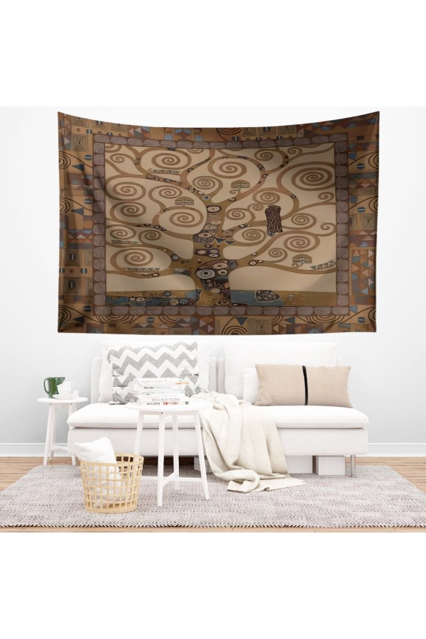 Yeşil Botanik Orman Desenli Duvar Örtüsü Duvar Halısı Tapestry Yeşil Botanik Orman Desenli Duvar Örtüsü Duvar Halısı Tapestry