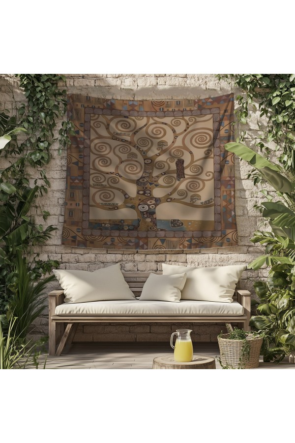 Yeşil Botanik Orman Desenli Duvar Örtüsü Duvar Halısı Tapestry Yeşil Botanik Orman Desenli Duvar Örtüsü Duvar Halısı Tapestry