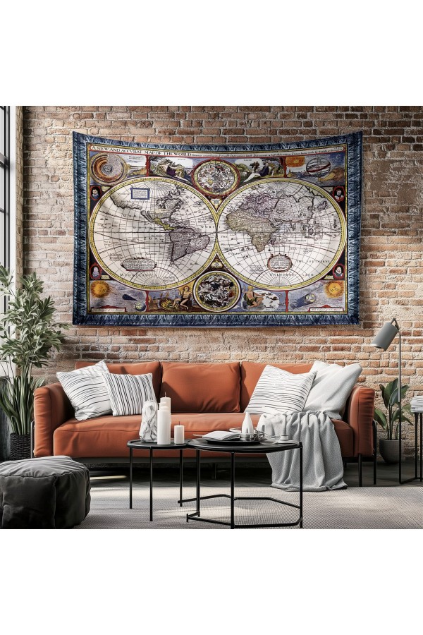 Retro Vazoda Kırmızı Çiçekler Desenli Duvar Örtüsü Duvar Halısı Tapestry Retro Vazoda Kırmızı Çiçekler Desenli Duvar Örtüsü Duvar Halısı Tapestry