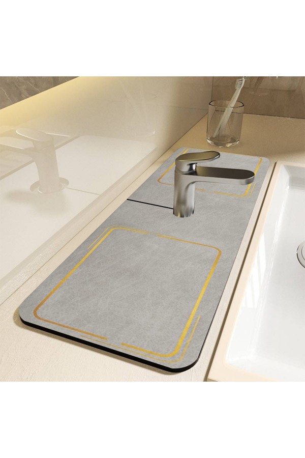 Else Su Tutucu Musluk Matı Banyo Mutfak Organizer Lavabo Matı Bulaşık Süngeri Matı Ds08
