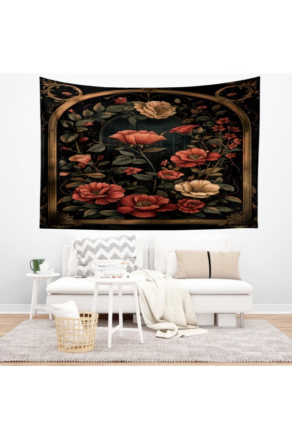 Japon Dağ Manzara Desenli Duvar Örtüsü Duvar Halısı Tapestry Japon Dağ Manzara Desenli Duvar Örtüsü Duvar Halısı Tapestry