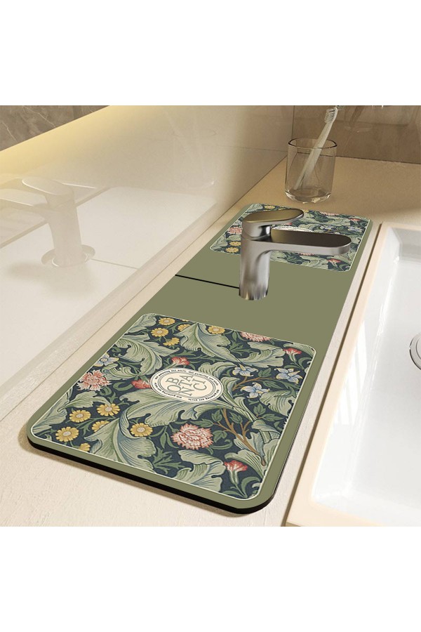 Else Su Tutucu Musluk Matı Banyo Mutfak Organizer Lavabo Matı Bulaşık Süngeri Matı Ds03