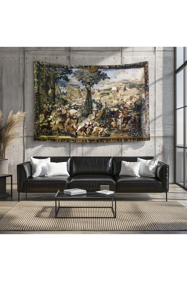 Orman Manzara Yağlı Boya Desenli Duvar Örtüsü Duvar Halısı Tapestry Orman Manzara Yağlı Boya Desenli Duvar Örtüsü Duvar Halısı Tapestry
