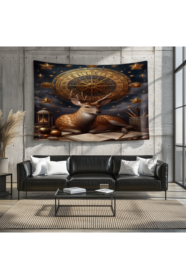 Fransız Vintage Turnuva Desenli Duvar Örtüsü Duvar Halısı Tapestry