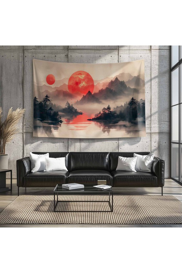 Japon Kedi Desenli Duvar Örtüsü Duvar Halısı Tapestry Japon Kedi Desenli Duvar Örtüsü Duvar Halısı Tapestry