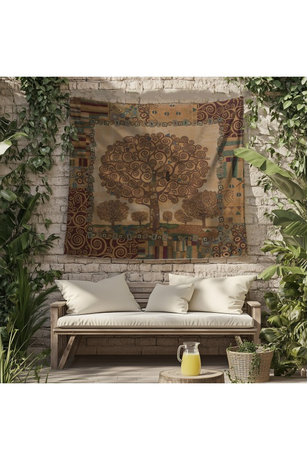 Yeşil Kahverengi Orman Desenli Duvar Örtüsü Duvar Halısı Tapestry Yeşil Kahverengi Orman Desenli Duvar Örtüsü Duvar Halısı Tapestry