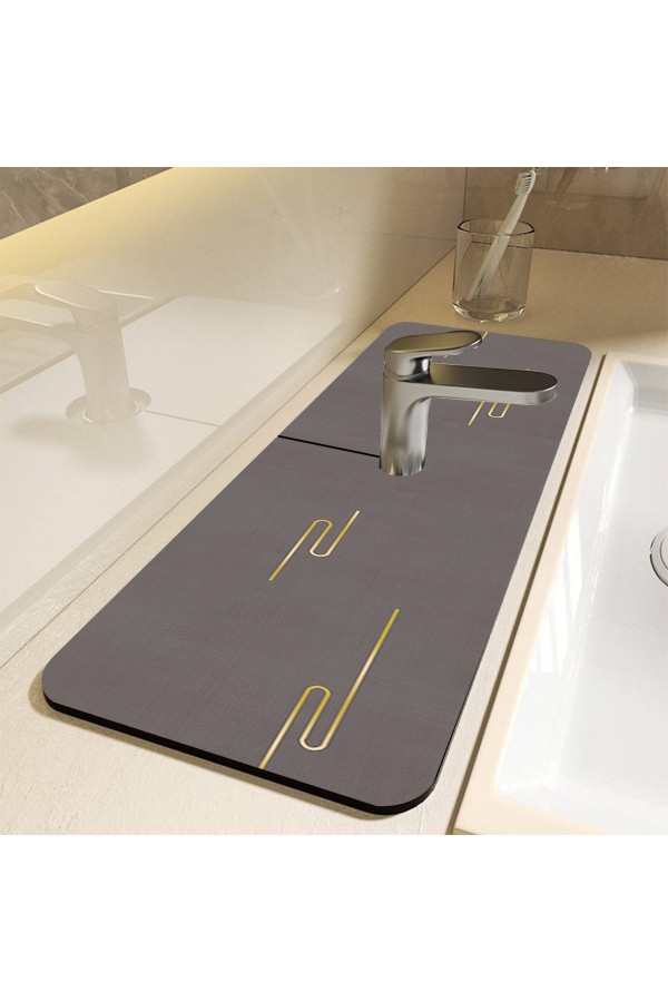 Else Su Tutucu Musluk Matı Banyo Mutfak Organizer Lavabo Matı Bulaşık Süngeri Matı Ds06