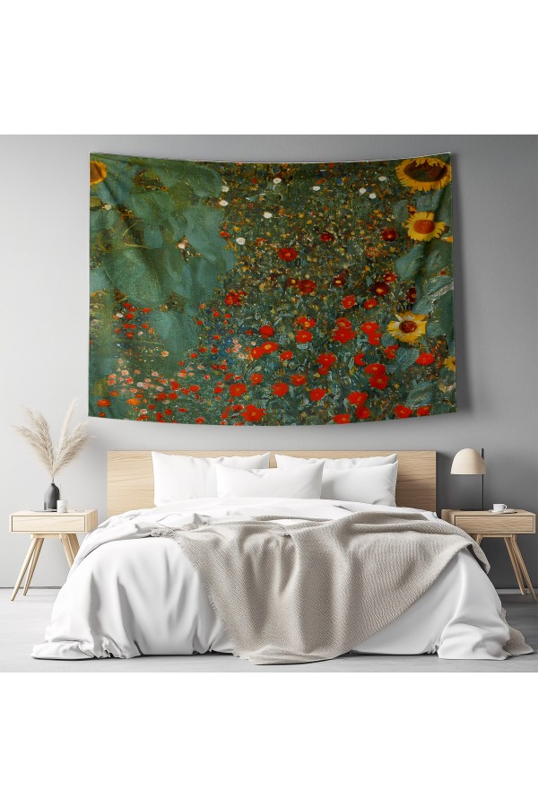 Güneş Ejderha Desenli Duvar Örtüsü Duvar Halısı Tapestry