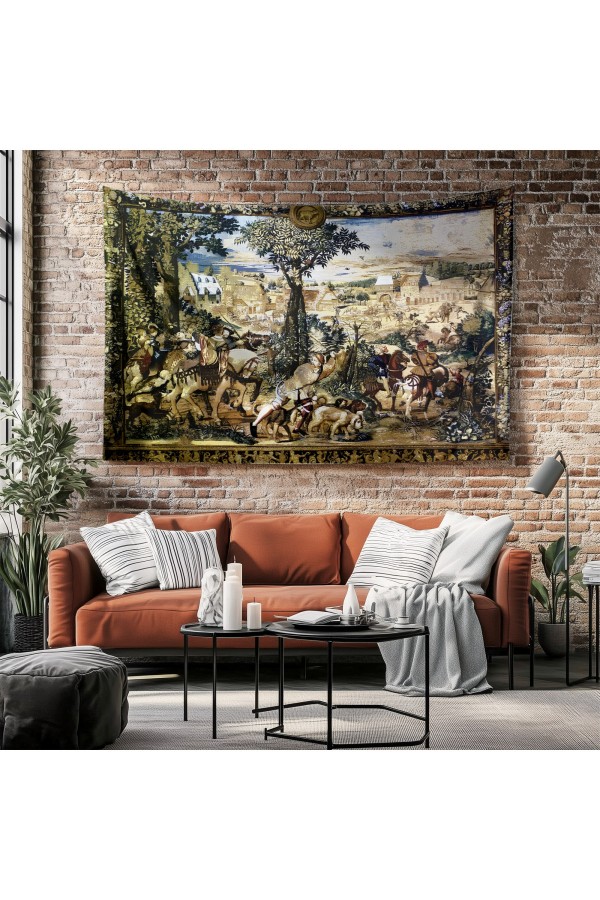 Orman Manzara Yağlı Boya Desenli Duvar Örtüsü Duvar Halısı Tapestry Orman Manzara Yağlı Boya Desenli Duvar Örtüsü Duvar Halısı Tapestry