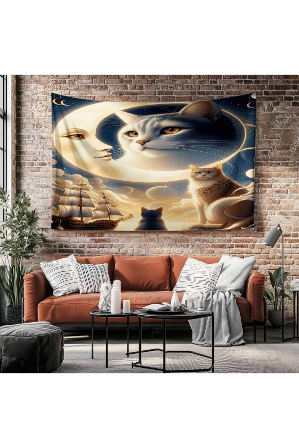 Fransız Vintage Retro Bahçe Desenli Duvar Örtüsü Duvar Halısı Tapestry Fransız Vintage Retro Bahçe Desenli Duvar Örtüsü Duvar Halısı Tapestry
