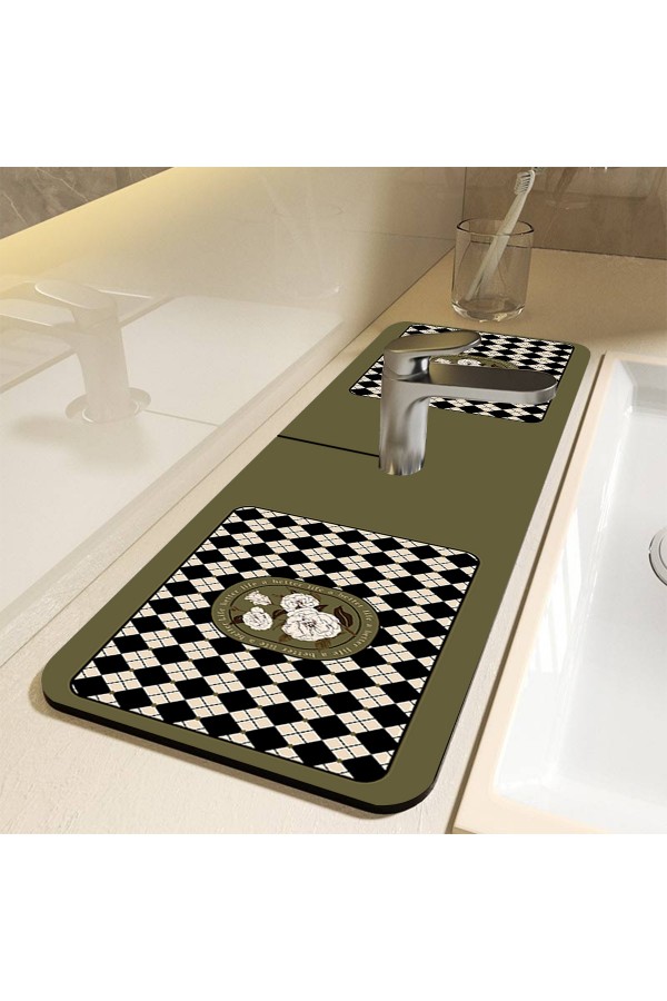 Else Su Tutucu Musluk Matı Banyo Mutfak Organizer Lavabo Matı Bulaşık Süngeri Matı Ds02 Else Su Tutucu Musluk Matı Banyo Mutfak Organizer Lavabo Matı Bulaşık Süngeri Matı Ds02