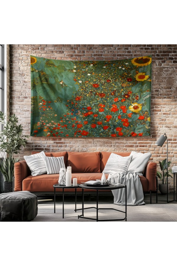 Güneş Ejderha Desenli Duvar Örtüsü Duvar Halısı Tapestry