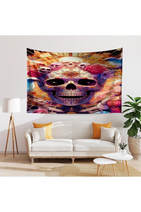 Ortaçağ Rönesans Fransız Desenli Duvar Örtüsü Duvar Halısı Tapestry Ortaçağ Rönesans Fransız Desenli Duvar Örtüsü Duvar Halısı Tapestry
