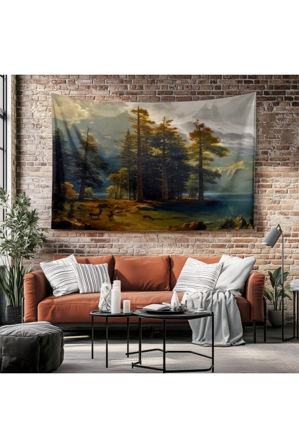Hippi Erkek Desenli Duvar Örtüsü Duvar Halısı Tapestry