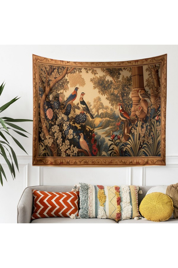 Geyik Askıda Hayvan Desenli Duvar Örtüsü Duvar Halısı Tapestry Geyik Askıda Hayvan Desenli Duvar Örtüsü Duvar Halısı Tapestry