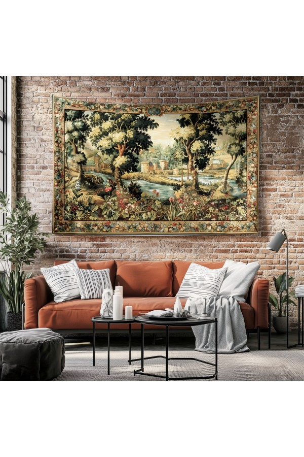 Hippi Kız Desenli Duvar Örtüsü Duvar Halısı Tapestry