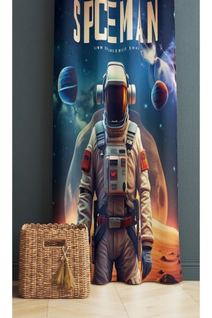 Astranot Uzay Gezegen Desenli Çocuk Odası Fon Perde 140x260cm Astranot Uzay Gezegen Desenli Çocuk Odası Fon Perde 140x260cm