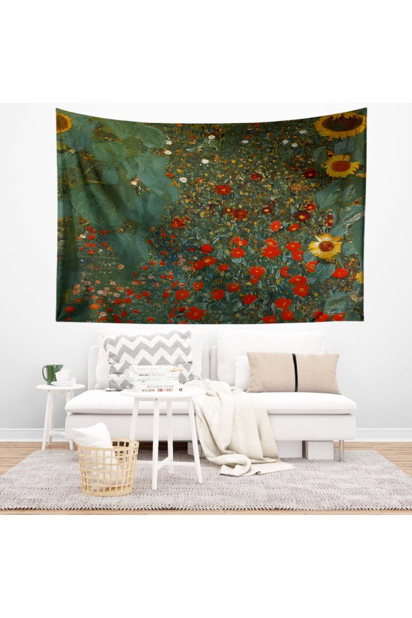 Güneş Ejderha Desenli Duvar Örtüsü Duvar Halısı Tapestry