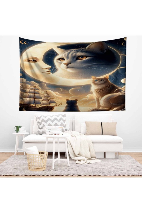 Fransız Vintage Retro Bahçe Desenli Duvar Örtüsü Duvar Halısı Tapestry Fransız Vintage Retro Bahçe Desenli Duvar Örtüsü Duvar Halısı Tapestry