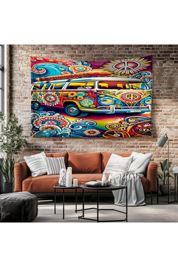 Japon Sakura Ağaçlı Kuş Manzara Desenli Duvar Örtüsü Duvar Halısı Tapestry Japon Sakura Ağaçlı Kuş Manzara Desenli Duvar Örtüsü Duvar Halısı Tapestry