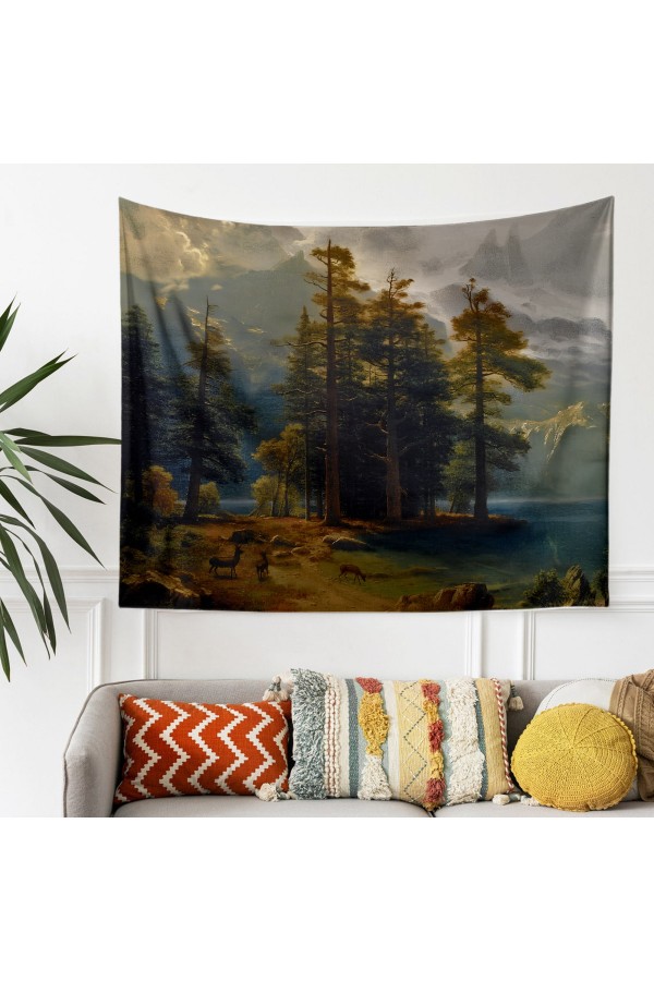 Hippi Erkek Desenli Duvar Örtüsü Duvar Halısı Tapestry