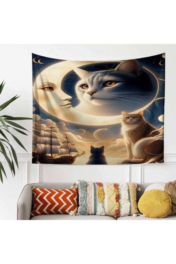Fransız Vintage Retro Bahçe Desenli Duvar Örtüsü Duvar Halısı Tapestry Fransız Vintage Retro Bahçe Desenli Duvar Örtüsü Duvar Halısı Tapestry