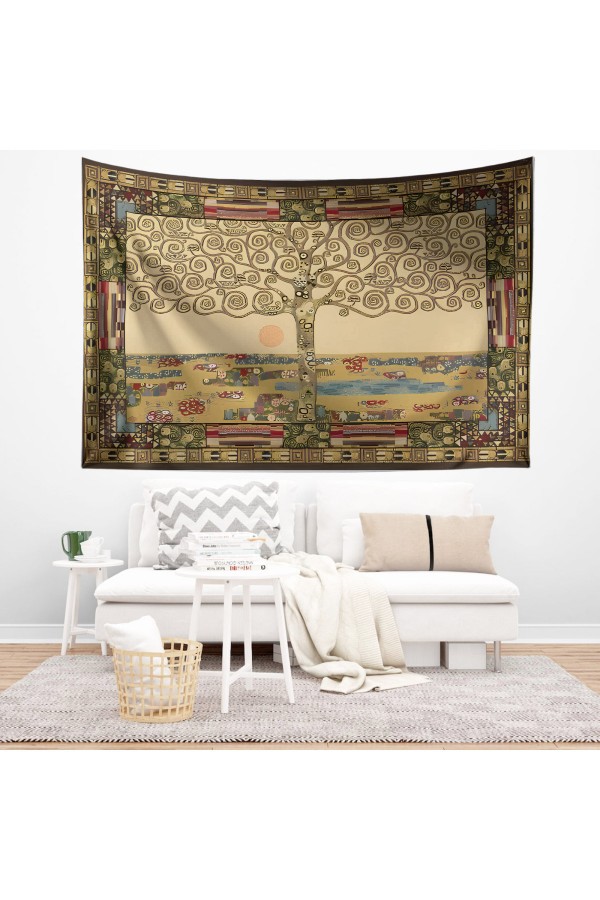 Yeşil Orman Yolu Desenli Duvar Örtüsü Duvar Halısı Tapestry Yeşil Orman Yolu Desenli Duvar Örtüsü Duvar Halısı Tapestry