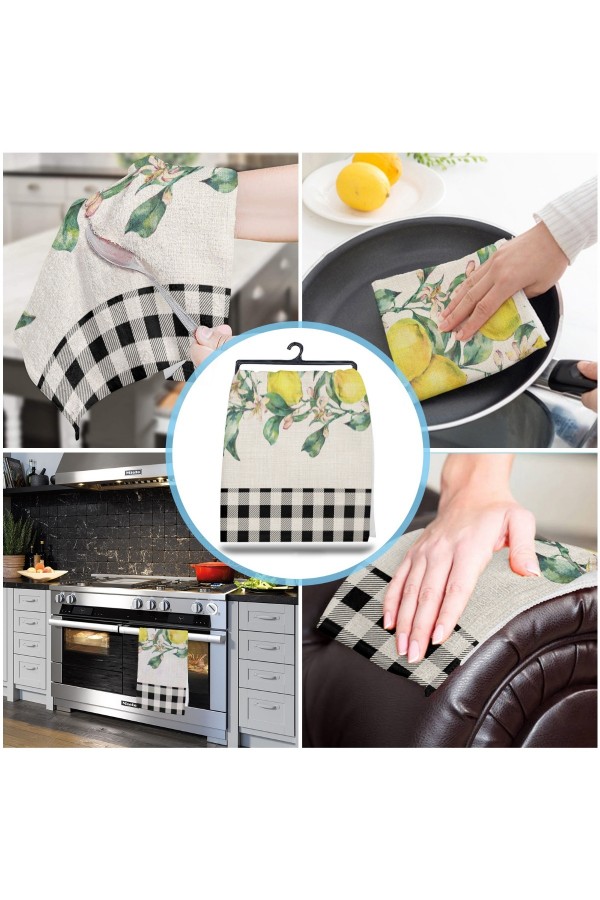 Else Dekor Dama Limonlu Desenli Mikrofiber Mutfak Havlusu Kurulama Bezi Su Emici El Yüz Havlusu Else Dekor Dama Limonlu Desenli Mikrofiber Mutfak Havlusu Kurulama Bezi Su Emici El Yüz Havlusu