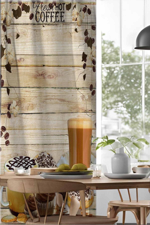 Kahve Bardaklı Sarmaşık Desenli Djital Baskılı Yemek Odası Mutfak Fon Perde 140x260cm Kahve Bardaklı Sarmaşık Desenli Djital Baskılı Yemek Odası Mutfak Fon Perde 140x260cm