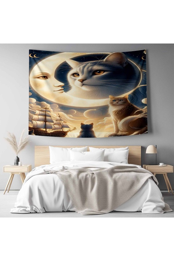 Fransız Vintage Retro Bahçe Desenli Duvar Örtüsü Duvar Halısı Tapestry Fransız Vintage Retro Bahçe Desenli Duvar Örtüsü Duvar Halısı Tapestry