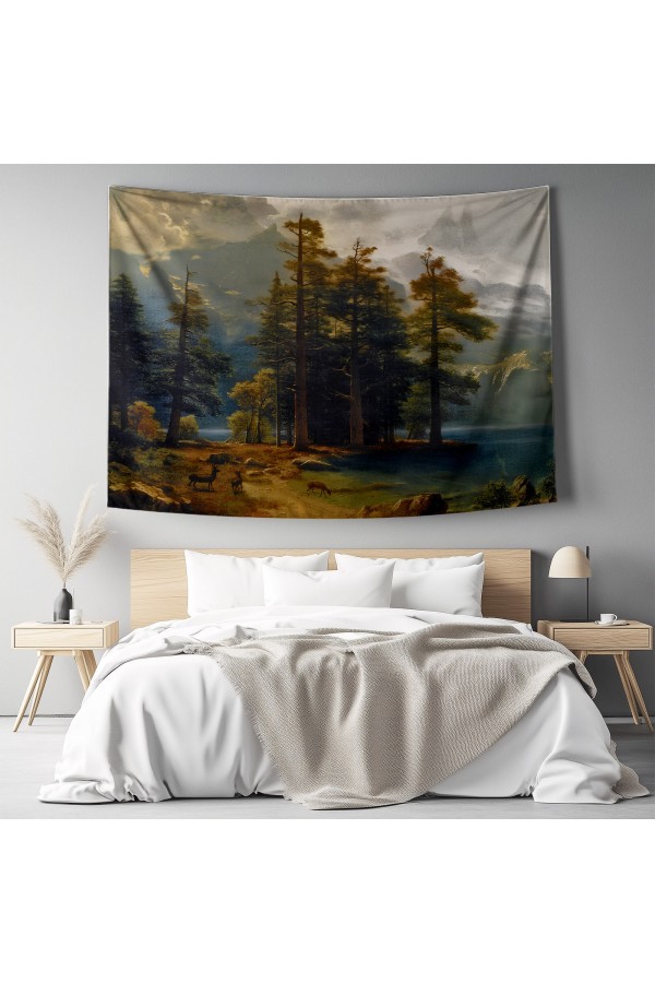 Hippi Erkek Desenli Duvar Örtüsü Duvar Halısı Tapestry