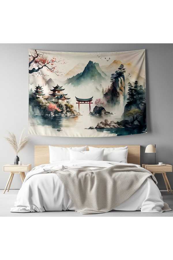 Renkli Kuru Kafa İskelet Çiçek Desenli Duvar Örtüsü Duvar Halısı Tapestry Renkli Kuru Kafa İskelet Çiçek Desenli Duvar Örtüsü Duvar Halısı Tapestry