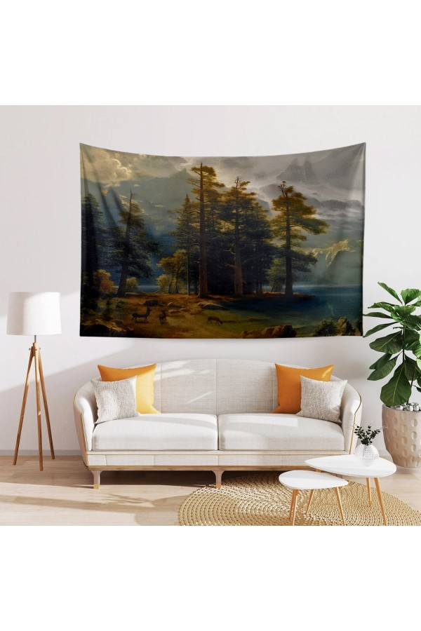 Hippi Erkek Desenli Duvar Örtüsü Duvar Halısı Tapestry