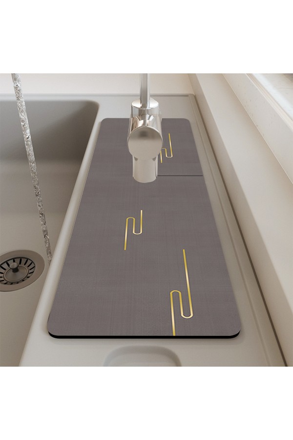 Else Su Tutucu Musluk Matı Banyo Mutfak Organizer Lavabo Matı Bulaşık Süngeri Matı Ds06