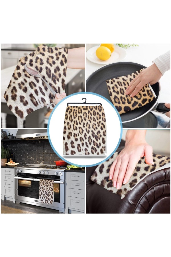 Else Dekor Leopar Desenli Mikrofiber Mutfak Havlusu Kurulama Bezi Su Emici El Yüz Havlusu Else Dekor Leopar Desenli Mikrofiber Mutfak Havlusu Kurulama Bezi Su Emici El Yüz Havlusu