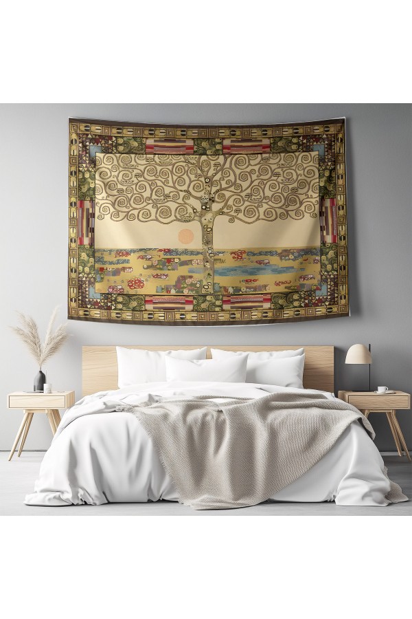 Yeşil Orman Yolu Desenli Duvar Örtüsü Duvar Halısı Tapestry Yeşil Orman Yolu Desenli Duvar Örtüsü Duvar Halısı Tapestry
