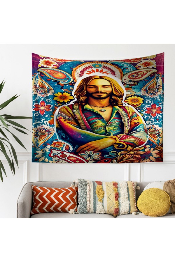 Göl Orman Manzara Desenli Duvar Örtüsü Duvar Halısı Tapestry Göl Orman Manzara Desenli Duvar Örtüsü Duvar Halısı Tapestry