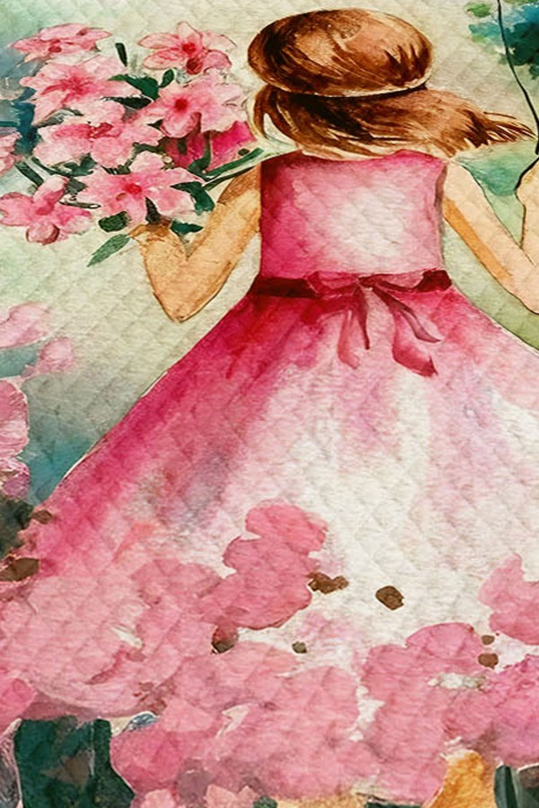 Pembe Balonlu Prenses Kız Desenli Çocuk Tek Kişilik Pike Takımı Kapitoneli Yatak Örtüsü Pembe Balonlu Prenses Kız Desenli Çocuk Tek Kişilik Pike Takımı Kapitoneli Yatak Örtüsü