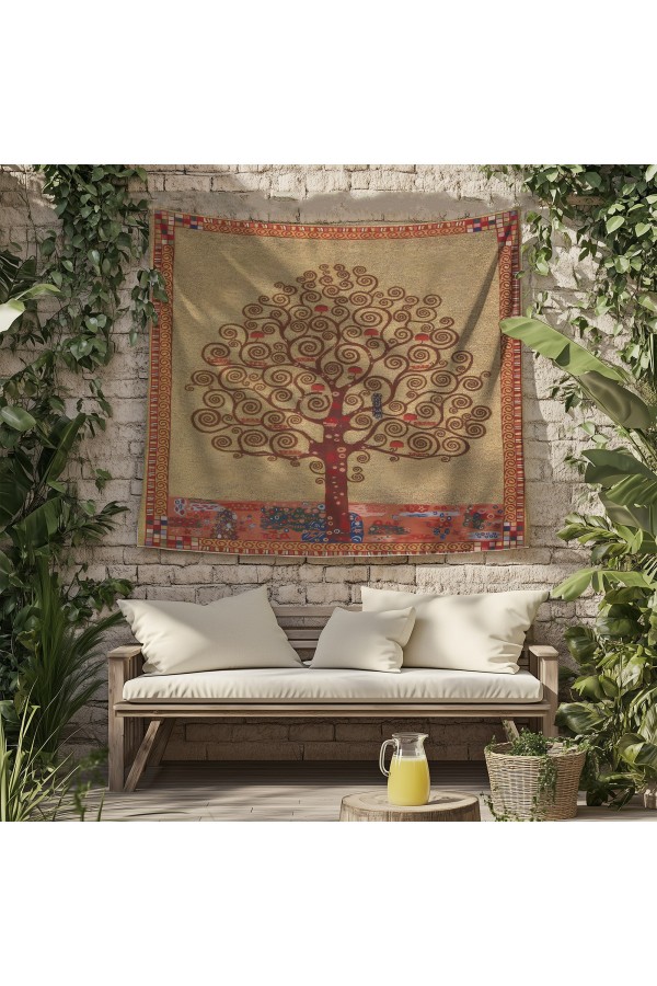 Suluboya Orman Ağaç Desenli Duvar Örtüsü Duvar Halısı Tapestry Suluboya Orman Ağaç Desenli Duvar Örtüsü Duvar Halısı Tapestry