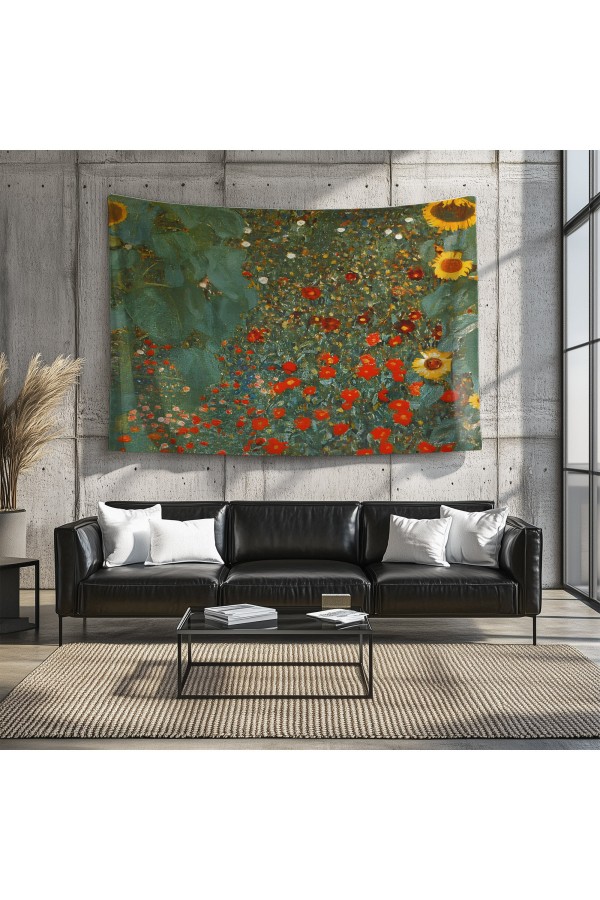 Güneş Ejderha Desenli Duvar Örtüsü Duvar Halısı Tapestry