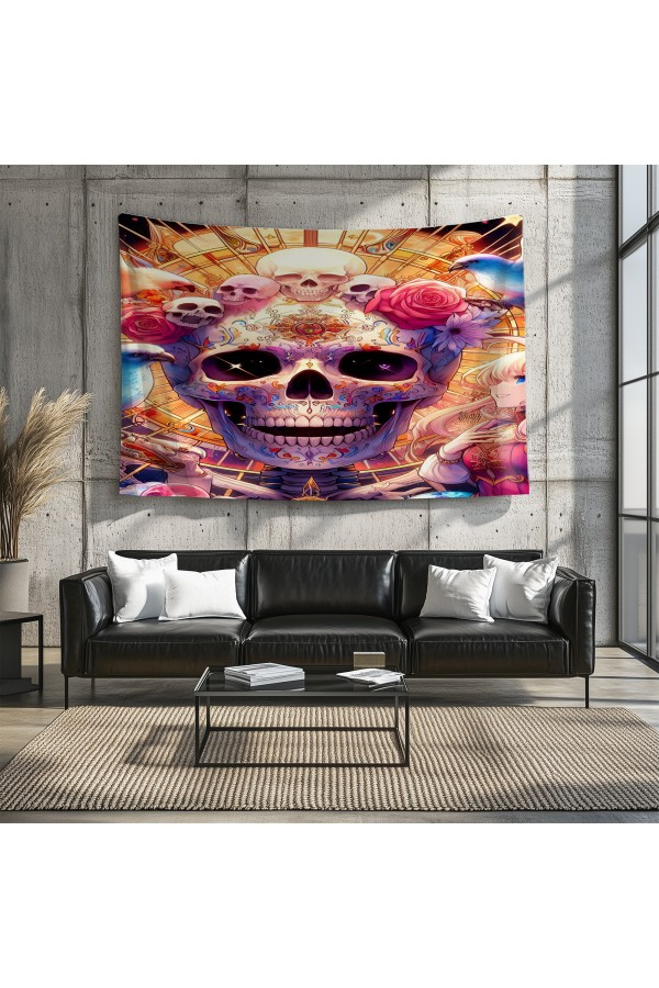 Ortaçağ Rönesans Fransız Desenli Duvar Örtüsü Duvar Halısı Tapestry Ortaçağ Rönesans Fransız Desenli Duvar Örtüsü Duvar Halısı Tapestry