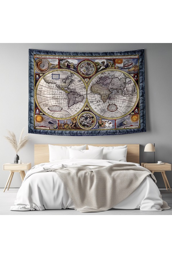 Retro Vazoda Kırmızı Çiçekler Desenli Duvar Örtüsü Duvar Halısı Tapestry Retro Vazoda Kırmızı Çiçekler Desenli Duvar Örtüsü Duvar Halısı Tapestry