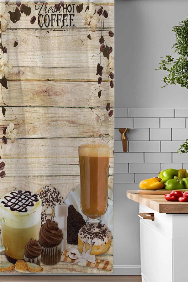 Kahve Bardaklı Sarmaşık Desenli Djital Baskılı Yemek Odası Mutfak Fon Perde 140x260cm Kahve Bardaklı Sarmaşık Desenli Djital Baskılı Yemek Odası Mutfak Fon Perde 140x260cm