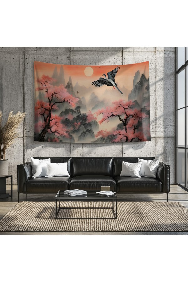 Renkli Kuru Kafa İskelet Çiçek Desenli Duvar Örtüsü Duvar Halısı Tapestry Renkli Kuru Kafa İskelet Çiçek Desenli Duvar Örtüsü Duvar Halısı Tapestry