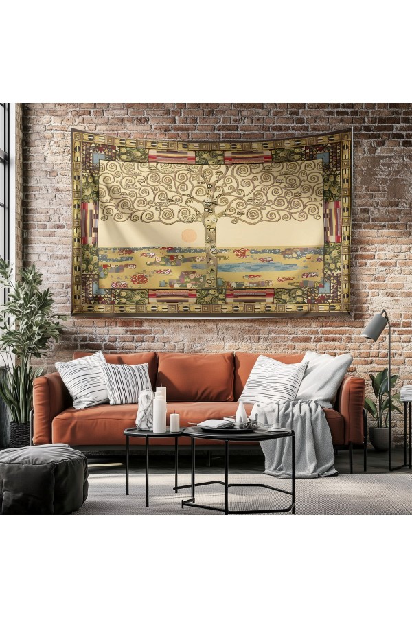 Yeşil Orman Yolu Desenli Duvar Örtüsü Duvar Halısı Tapestry Yeşil Orman Yolu Desenli Duvar Örtüsü Duvar Halısı Tapestry